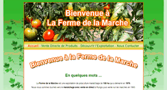 Desktop Screenshot of lafermedelamarche.fr