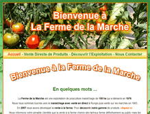 Tablet Screenshot of lafermedelamarche.fr